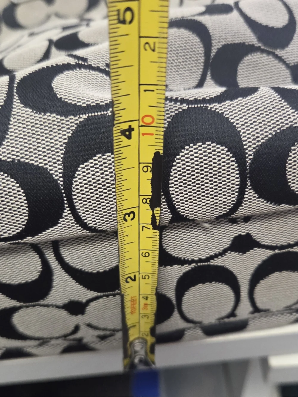 Coach F19388 Gallery Signature Zip Tote Black Black & Gray - Picture 15 of 15